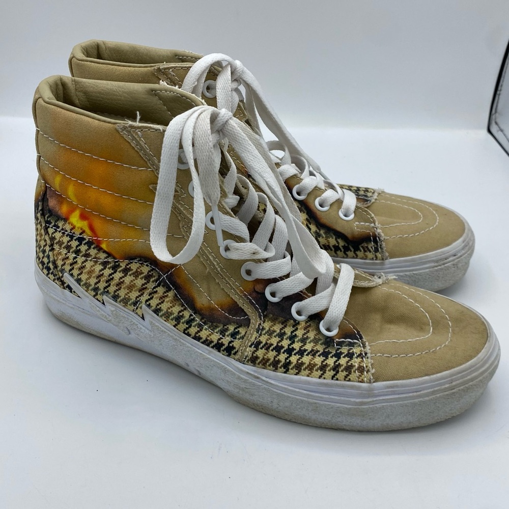 VANS Sk8-Hi Bolt Big Reveal Taos Taupe High Top Lace Up Women’s 8.5 Shoes unisex